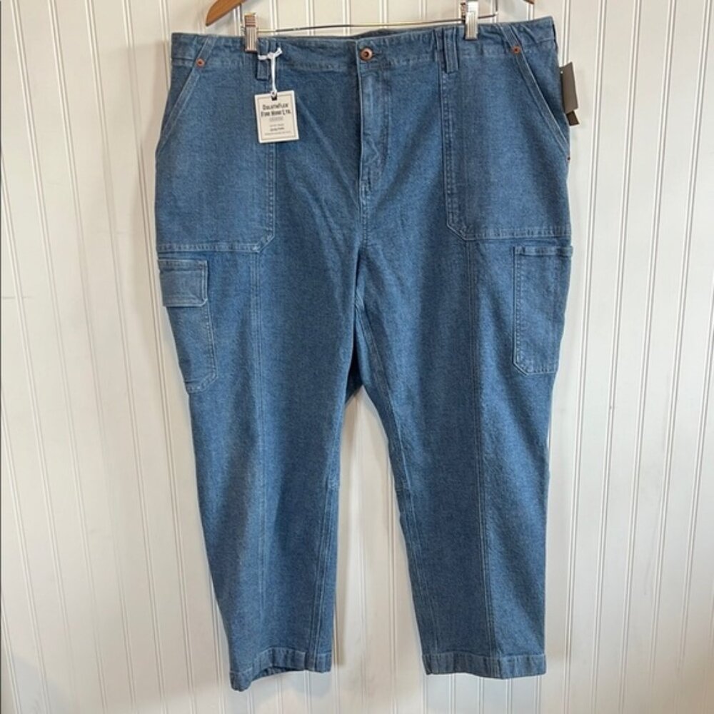 Duluth Flex Fire Hose LTD collection women’s plus 22W reg denim pants jeans